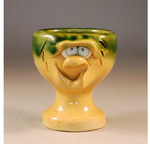 Studio Pedestal Egg Cup with Funny Face