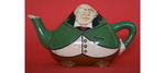 Wilemans Intarsio Teapot modelled as Joseph Chamberlain (Sold)