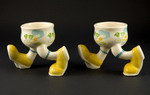 Carlton Ware Walking Ware 2 Running Eggcups tropical dec. Sold