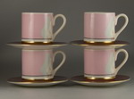 A Set of 4 Carlton Ware Dovecote Cups and Saucers (Sold)