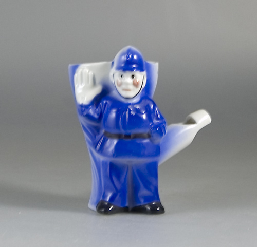1920s Scarce Whistle Egg Cup Modelled as a Policeman (Sold)