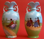 Bavarian Children's Pair of Vases signed A.Murphy