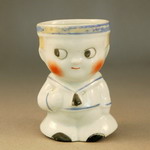 1930s Rocking Egg Cup modelled as a Sailor Boy (Sold)