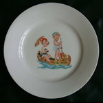 1930s Continental Children's Tea Plate