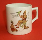 Pre War Child's Mug with Robinson Crusoe Illustration