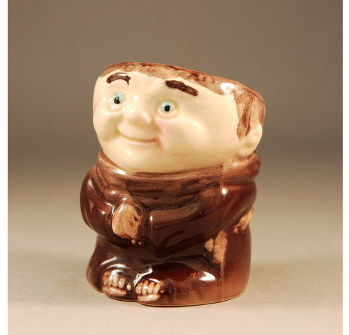 Egg Cup formed as a friar or monk - (Sold)