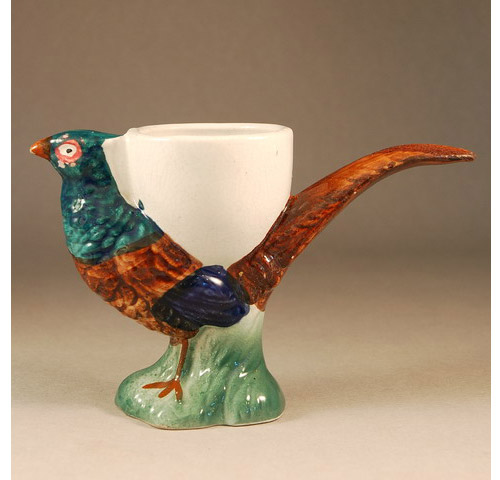 1930s Egg Cup formed as a Pheasant