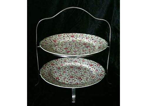 Midwinter Chintz Cakeplates and Stand (withdrawn)