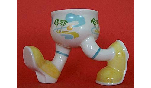 Carlton Ware Walking Ware Running Egg Cup tropical dec -(Sold)