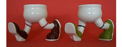 Carlton Ware Walking Ware "Running" pair of egg cups -(Sold)