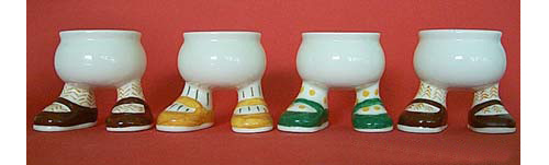 Set of four Carlton Ware Walking Ware Egg Cups - (Sold)