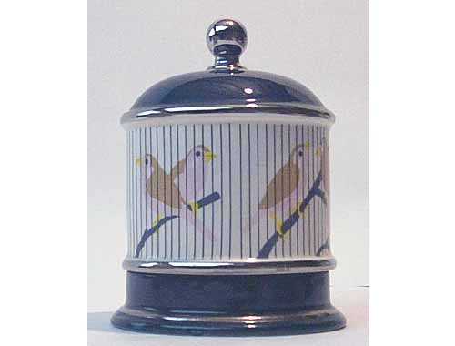 Carlton Ware Lustre Pottery single egg coddler - Withdrawn