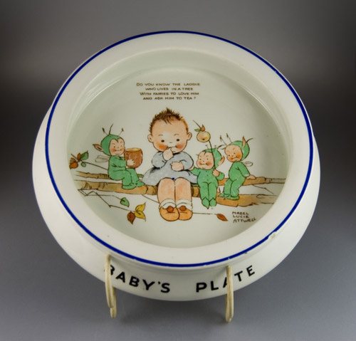 1930s Shelley Baby's Bowl / Plate by Mabel Lucie Attwell (Sold)