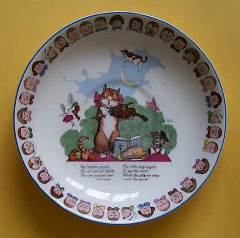 Midwinter Pre-War Childs Saucer William Heath Robinson - (Sold)