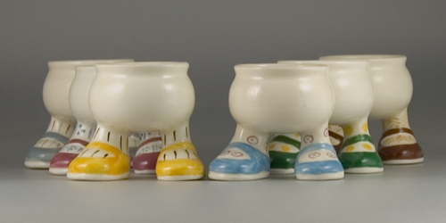 Set of six Carlton Ware Walking Ware Egg Cups - (Sold)