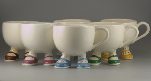 Set of six Carlton Ware Walking Ware Cups - (Sold)