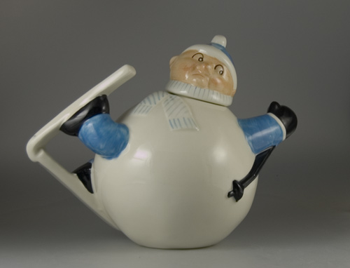 Carlton Ware Tumbling Skier Teapot by Roy Simpson