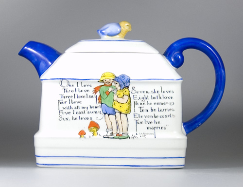 Paragon China Future Telling Teapot by J. A. Robinson - (Sold)