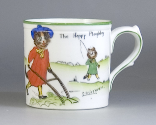 Paragon Tinker Tailor Series Mug by Louis Wain circa 1920 (Sold)