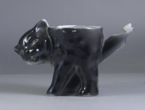 Scarce 1920s Black Cat Whistle Eggcup - (Sold)