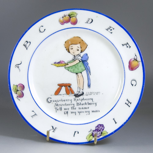 Paragon China Future Telling Tea Plate by J. A. Robinson (Sold)