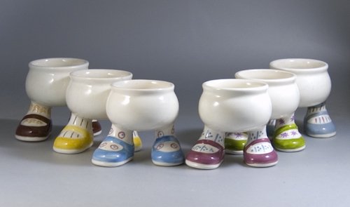 Set of six Carlton Ware Walking Ware Egg Cups (Sold)