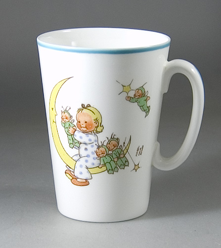 Shelley China Tall Beaker shaped Mug by Mabel Lucie Attwell