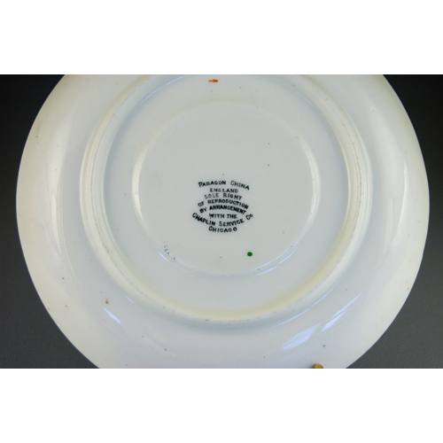Paragon China Charlie Chaplin Cup, Saucer,Teaplate & Bowl (Sold)