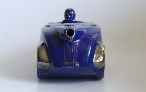 1930s Dark Blue Racing Car Teapot - OKT42 by Sadler (Sold)
