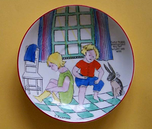Children's Cup and Saucer designed by E. Radford - (Sold)