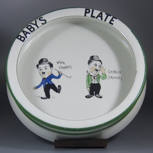 1920s Paragon China Charlie Chaplin Baby's Bowl - (Sold)