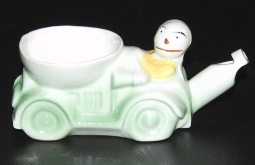 1920s Scarce Whistle Egg Cup Modelled as a Racing Car