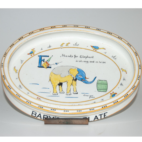 Paragon Animal Alphabet Series Baby's Plate by Constance Grace