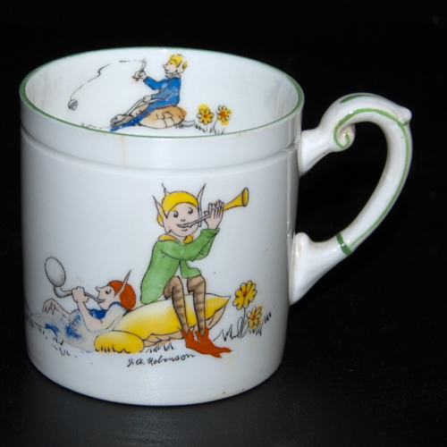 Paragon China Porcelain "Pixie Playtime" mug by J. A. Robinson