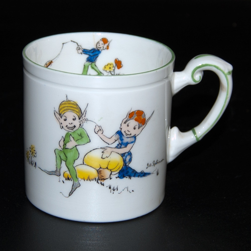 Paragon China Porcelain "Pixie Playtime" mug by J. A. Robinson