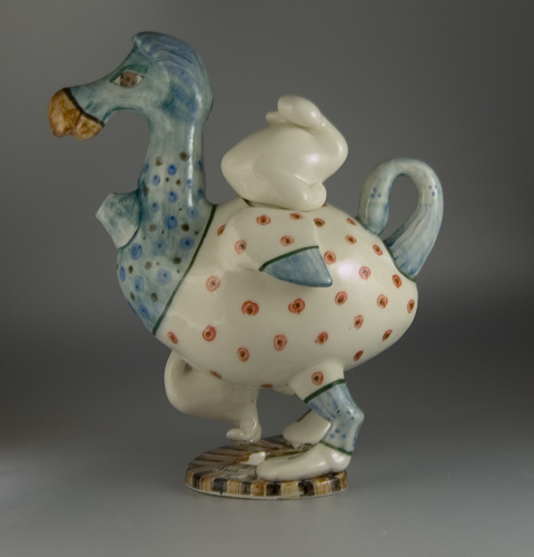 Dodo Ltd. Ed. Porcelain Teapot by Roger Michell (Sold)