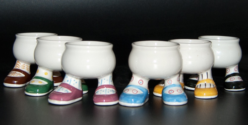 A Set of 6 Carlton Ware Walking Ware Egg Cups (Sold)