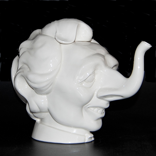 Margaret Thatcher Teapot designed by "Luck and Flaw"
