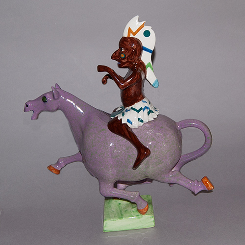 1970s Indian on a Horse Teapot designed by Roger Michell (Sold)