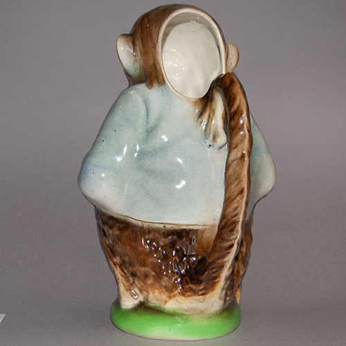19th C. St. Clement Majolica absinthe jug modelled as a monkey
