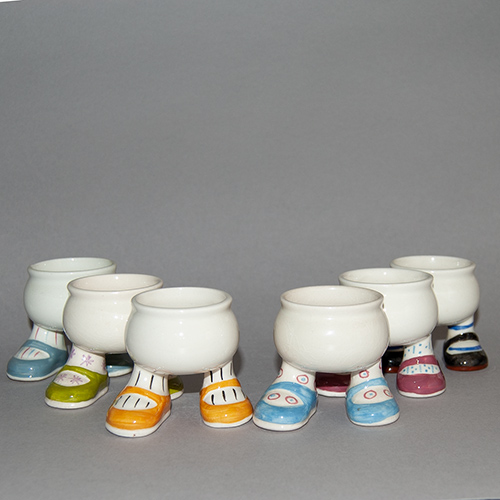 A Set of 6 Carlton Ware Walking Ware Egg Cups - (Sold)