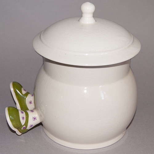 Carlton Ware Walking Ware Biscuit Barrel and Lid