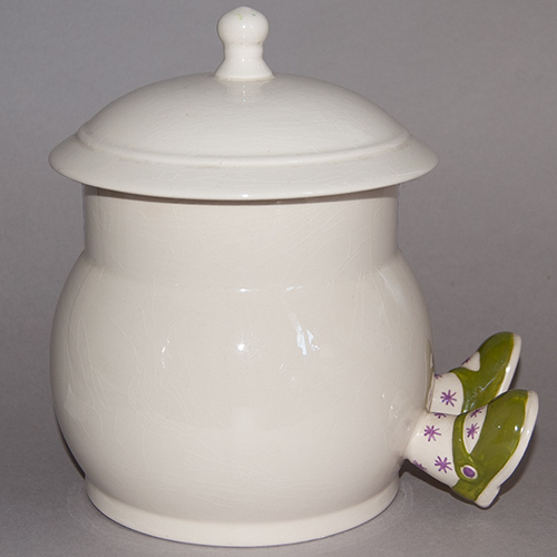 Carlton Ware Walking Ware Biscuit Barrel and Lid