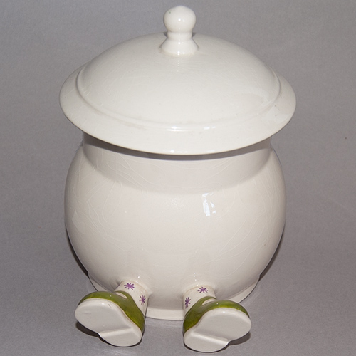 Carlton Ware Walking Ware Biscuit Barrel and Lid
