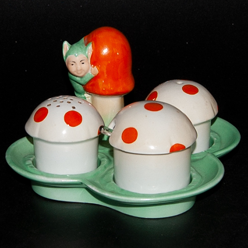 Boo Boo cruet / condiment set designed by Mabel Lucie Attwell