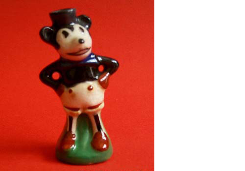 English 1930s Ceramic Scent Bottle modelled as Mickey Mouse-Sold