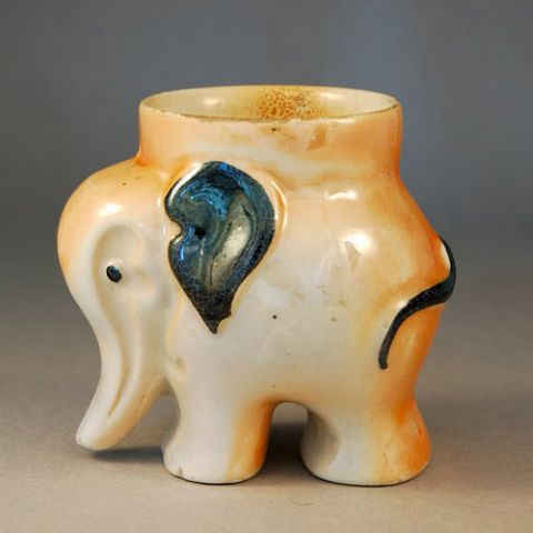 1930s Elephant Egg Cup with lowered trunk - Sold
