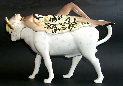 Lustre Pottery "Europa and the Bull" Gravy Boat - (Sold)